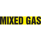 Snap Tite™ "Mixed Gas" Pipe Marker, Snap-On, 9" H x 8" W, Black on Yellow