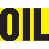 Snap Tite™ "Oil" Pipe Marker, Snap-On, 9" H x 8" W, Black on Yellow