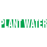 Snap Tite™ "Plant Water" Pipe Marker, Snap-On, 14" H x 12" W, White on Green