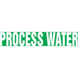 Snap Tite™ "Process Water" Pipe Marker, Snap-On, 14" H x 12" W, White on Green