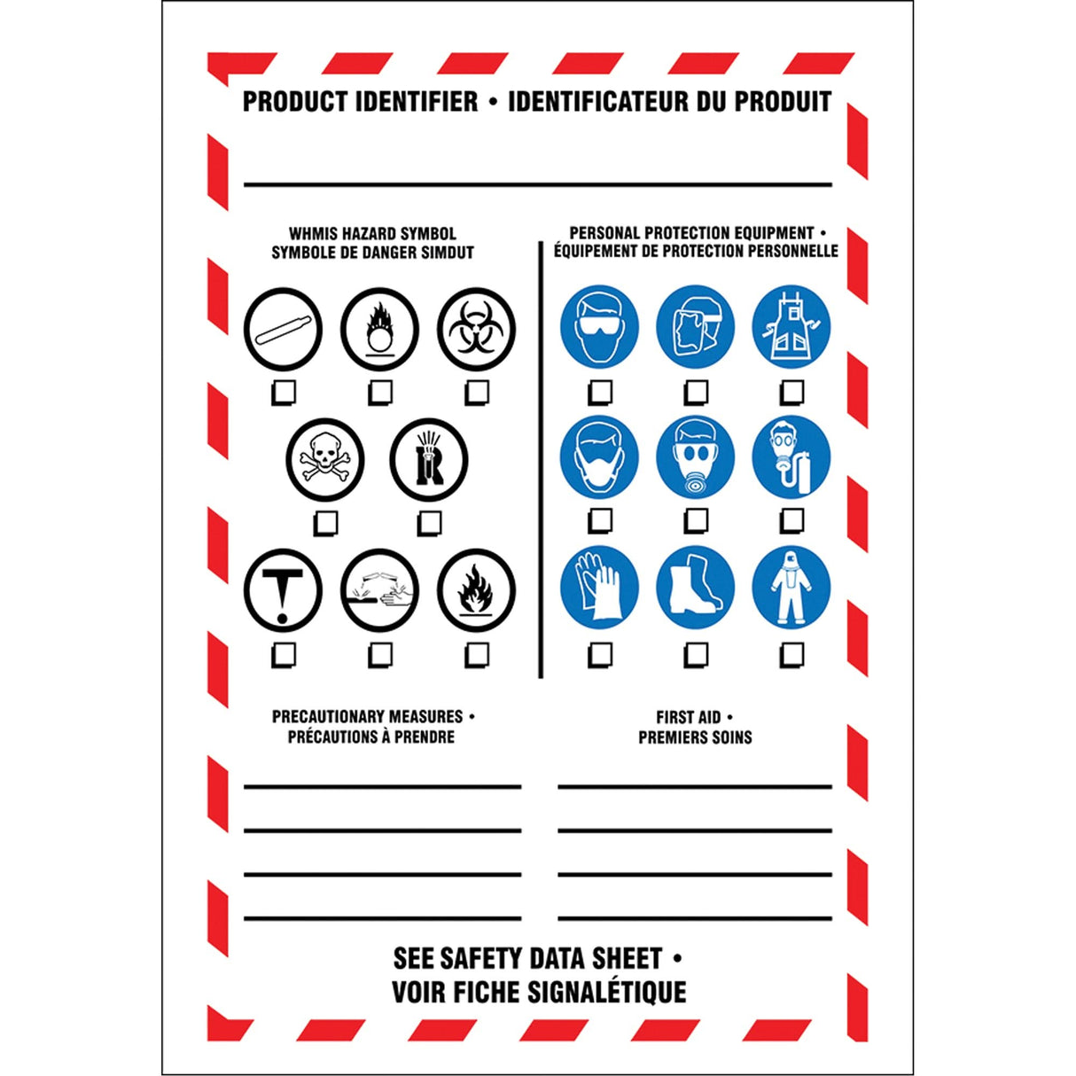 Product Identifier Data Label, Vinyl, Sheet, 3-1/2" L x 5" W
