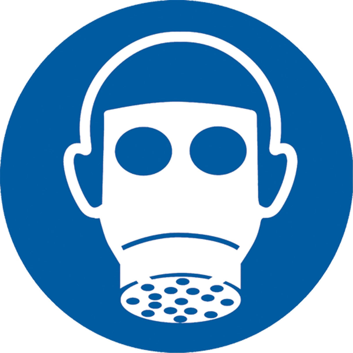 Vapour Respirator Pictogram Labels, Vinyl, Roll, 2" L x 2" W