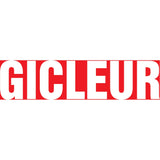"Gicleur" Pipe Marker, Self-Adhesive, 1-1/2" H x 8" W, White on Red
