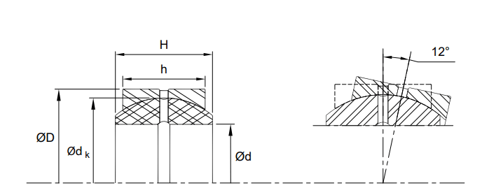 SBB 28 | Spherical Plain Bearing (SBB) 1.750" x 2.812" x 1.531" - Steel