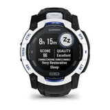 Instinct® 3 – 50 mm, Solar Whitestone with Black/Bolt Blue Band