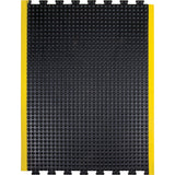 Anti-Fatigue Dome Matting, Bubbled, 3' x 4' x 1/2", Black, Rubber