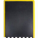 Anti-Fatigue Dome Matting, Bubbled, 3' x 4' x 1/2", Black, Rubber