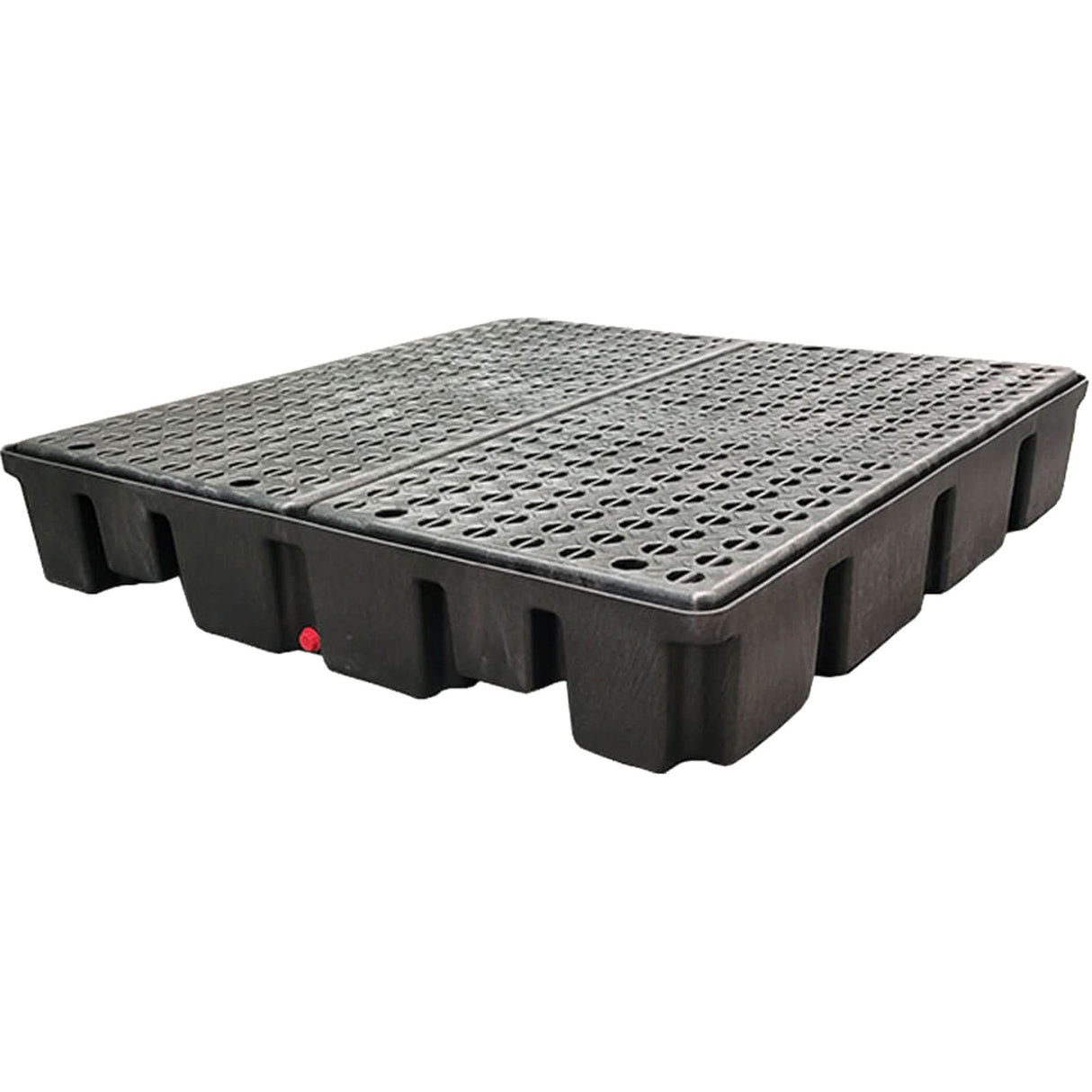 Nestable Spill Pallet With Drain, 66 US gal. Spill Capacity, 49" x 49" x 10.5"