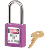 410 Series Zenex™ Padlocks - Set of Three, Safety Padlock, Keyed Alike, Thermoplastic, 1-1/2" Width