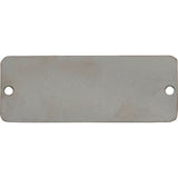 Blank Tags, Stainless Steel, 2" W x 1" H