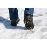 Heavy-Duty Anti-Slip Ice Cleats, Steel, Stud Traction, Large