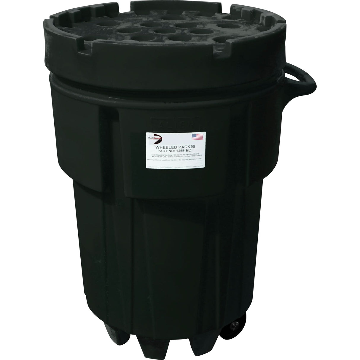 Wheeled Poly-Spillpaks, 95 US gal., Mobile
