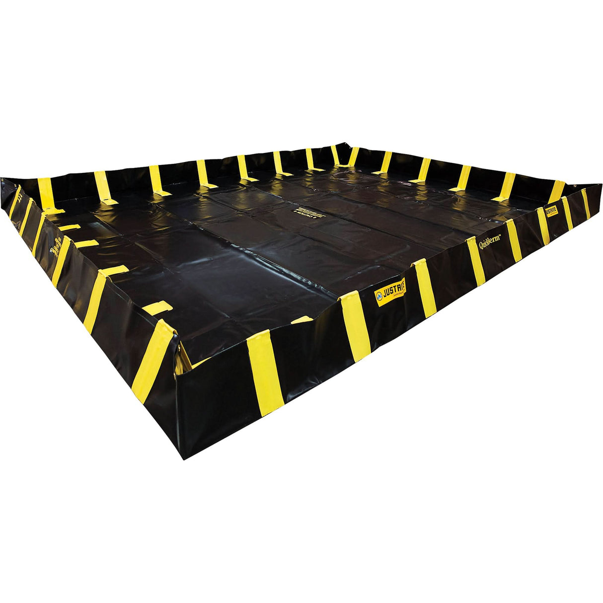 QuickBerm® Containment Berm with Inside Wall Supports, 1435 US gal. Capacity, 12' W x 16' L x 12" H, Snap-Up Bracket