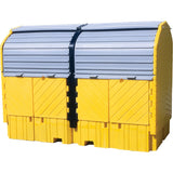 Ultra-Twin IBC Hard Top Without Drain, 128" L x 67" W x 96" H, 8000 lbs. Load Capacity