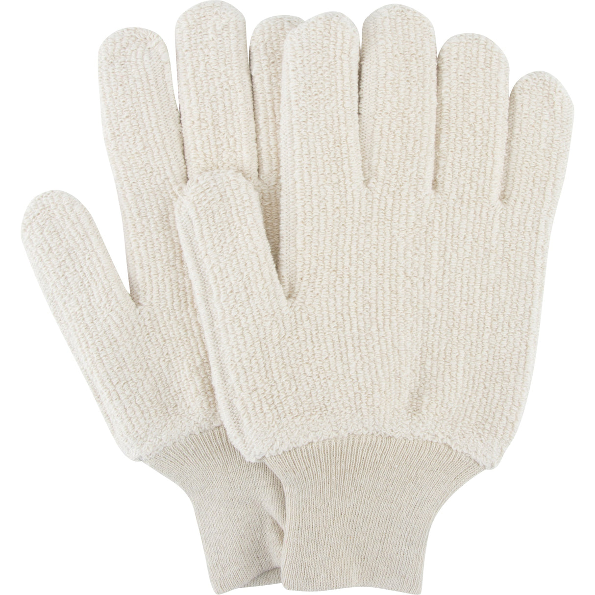 Heat-Resistant Gloves, Terry Cloth, Large, Protects Up To 212° F (100° C)