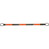 Retractable Cone Bar, 7' 5" Extended Length, Black/Orange