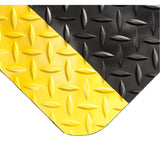 SpongeCote® Mats No.415, Diamond, 5' x 10' x 9/16", Black/Yellow, PVC Sponge