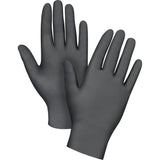 Medical Grade Disposable Gloves, X-Large, Nitrile, 6-mil, Powder-Free, Black, Class 2