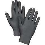 Tactile Grip Examination Gloves, 2X-Large, Nitrile, 5-mil, Powder-Free, Black