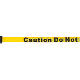 Tape Cassettes for Build-Your-Own Crowd Control Barriers, Caution Do Not Enter, 7', Yellow Tape