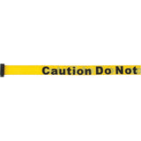 Tape Cassettes for Build-Your-Own Crowd Control Barriers, Caution Do Not Enter, 7', Yellow Tape