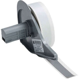 Indoor-Outdoor Label Printer Tape, Vinyl, Grey, 0.5" Width