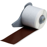 Indoor-Outdoor Label Printer Tape, Vinyl, Brown, 2" Width