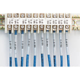 Self-Laminating Wire Markers, Vinyl, 0.5" L x 0.75" H, White/Translucent