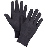 Brown Jersey Gloves, Pair