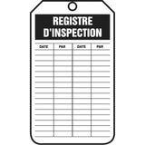 Inspection Tags, Cardstock, 3-1/8" W x 5-7/8" H, French