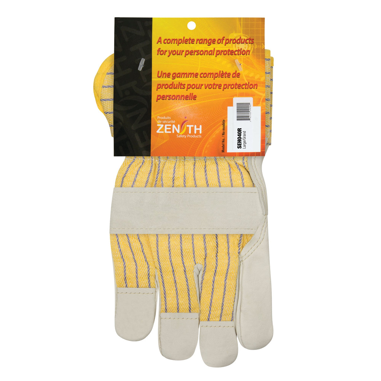 Superior Warmth Winter-Lined Fitters Gloves, Large, Grain Cowhide Palm, Thinsulate™ Inner Lining