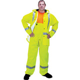 RZ900 Premium Traffic Rain Suit, Polyester/PVC, Medium, Lime-Yellow