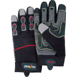 ZM400 Premium Mechanic's Gloves, Synthetic Palm, Size Medium