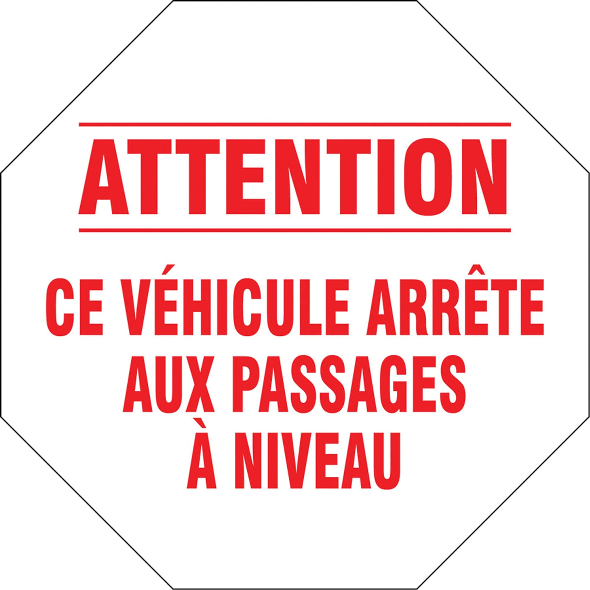 French Traffic Sign, Vinyl, 18" W x 18" H