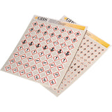GHS Hazard Pictogram Label Variety Packs, Vinyl, Sheet, 1" L x 1" W