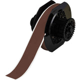 Indoor-Outdoor Label Printer Tape, Vinyl, Brown, 1.125" Width