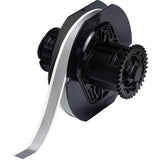 Printer Tape, Vinyl, Grey, 0.5" Width