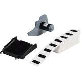 Raised Panel Labels, Polyester, 1.06" L x 0.49" H, Black