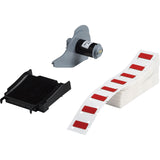 Raised Panel Labels, Polyester, 1.06" L x 0.49" H, Red