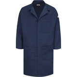 Excel FR® ComforTouch® Lab Coat, Cotton, Large, Navy Blue