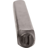 Individual Standard General Purpose Steel Hand Stamp Pieces, U, 1/2"