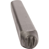 Individual Standard General Purpose Steel Hand Stamp Pieces, W, 1/2"