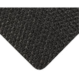 Abrasive Coated Kushion Walk Mats No.480, Unslotted, 3' x 20' x 3/8", Black, PVC