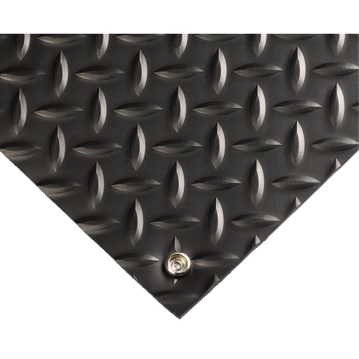 Electrically Conductive Mat No.785, 3' W x 75' L x 5/32" T, PVC, Diamond, Black