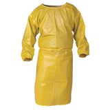 KleenGuard™ A70 Chemical Spray Protection Smock, Polypropylene, Yellow, 34" W x 44" L
