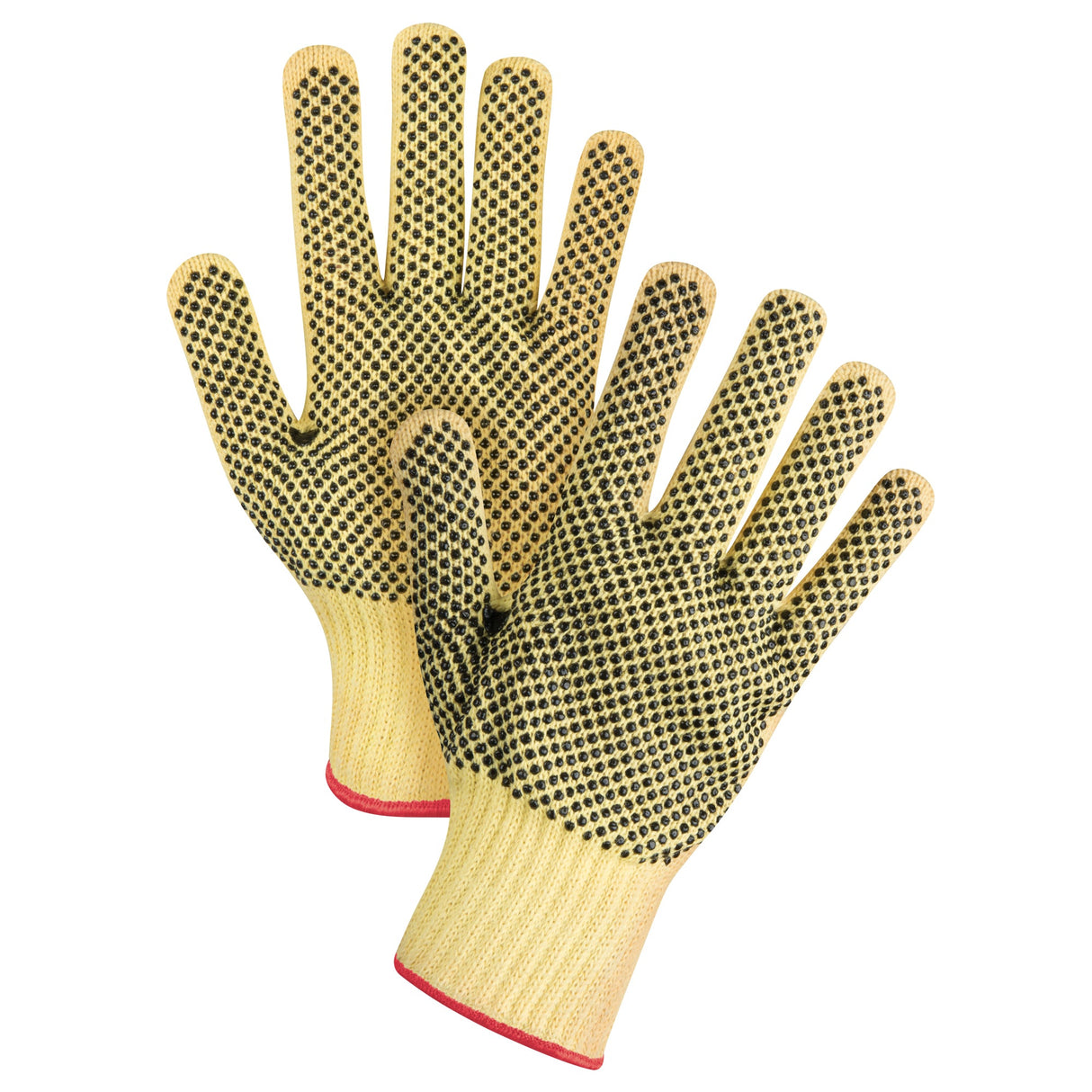String Knit Gloves With Dots, Pair