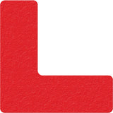 Lean 5S Manufacturing Markers, L, 6" L x 6" W, Red, Vinyl