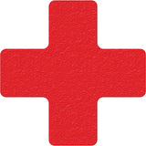 Lean 5S Manufacturing Markers, Cross, 6" L x 6" W, Red, Vinyl