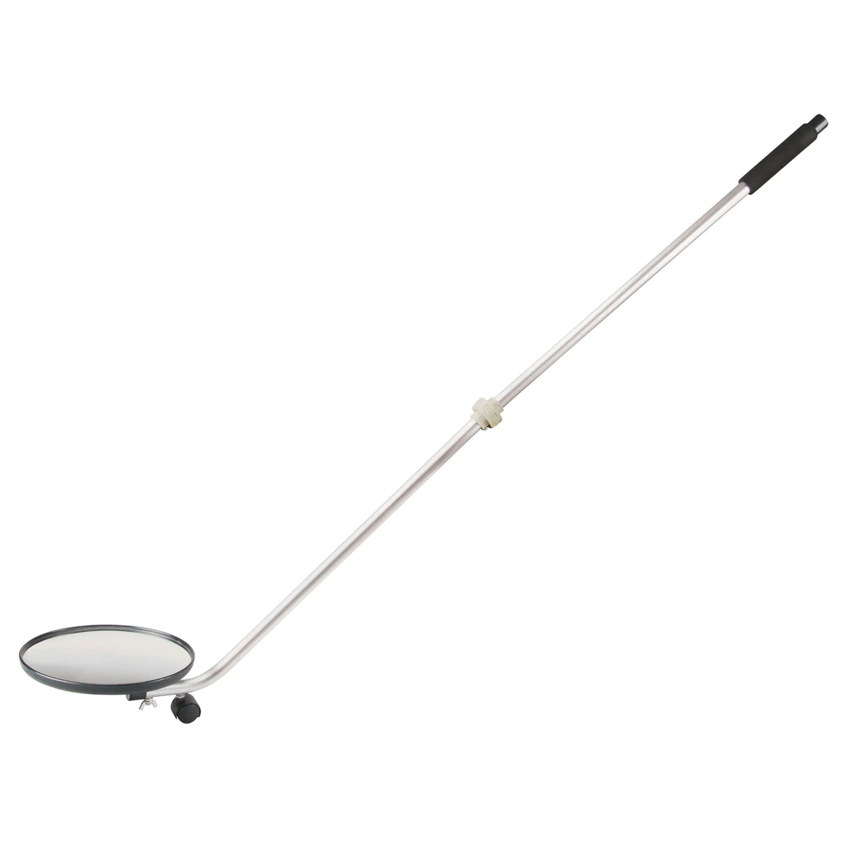 Inspection Mirror, 8.5" dia., Round, 47" Handle