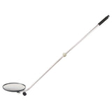Inspection Mirror, 8.5" dia., Round, 47" Handle